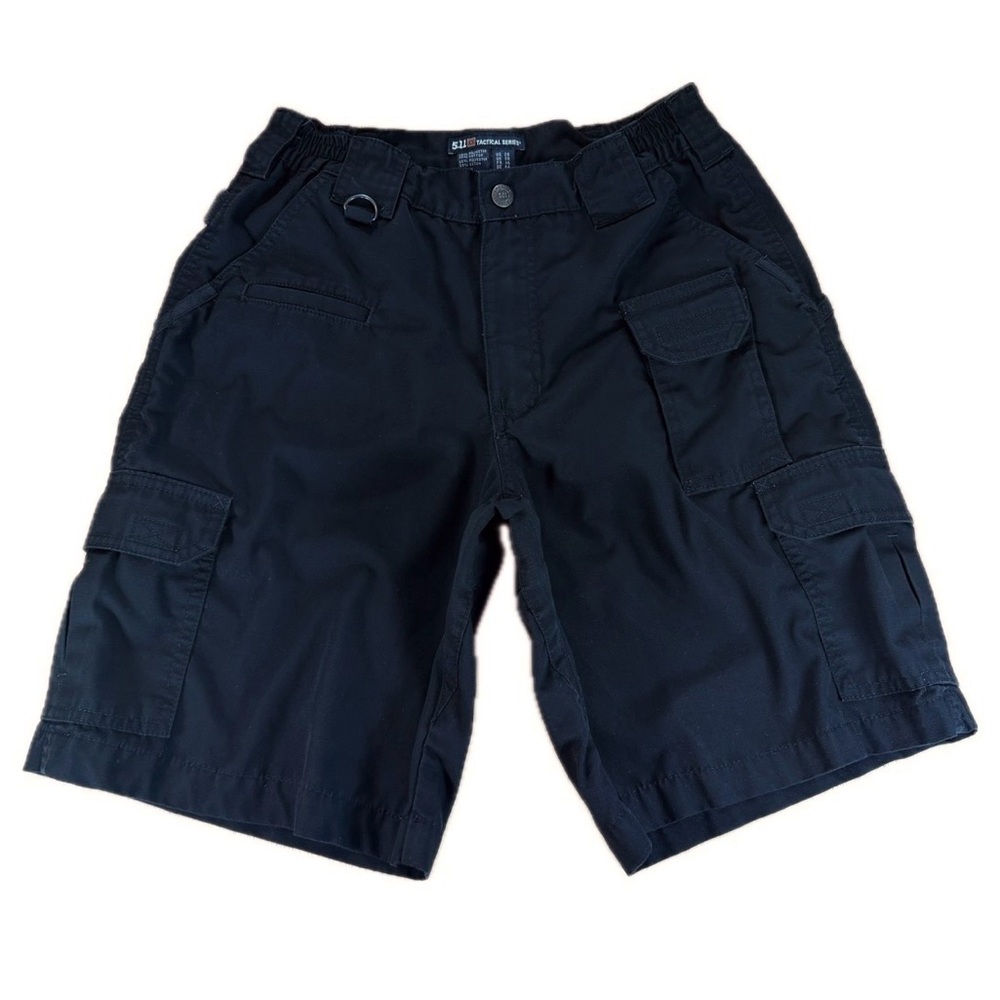 5.11 Tactical Cargo Taclite Pro Rip Stop Shorts Mens 28 Black